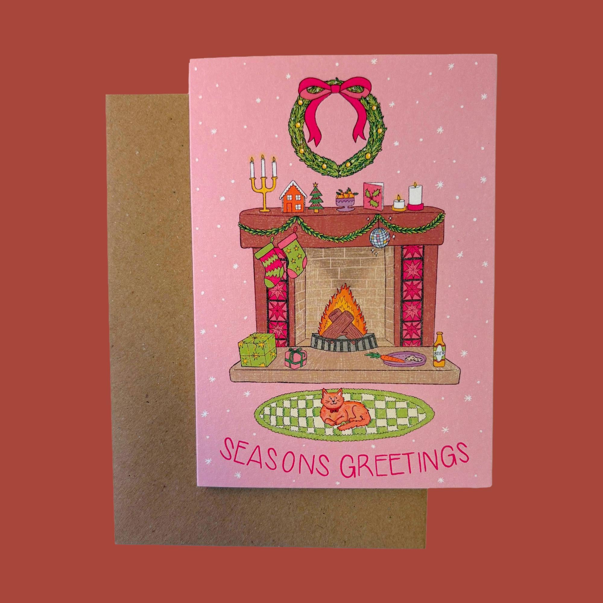 Seasons Greetings Christmas Card
