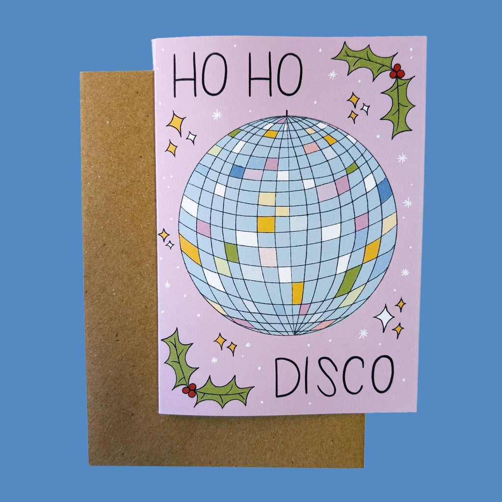 Ho Ho Disco Christmas Card
