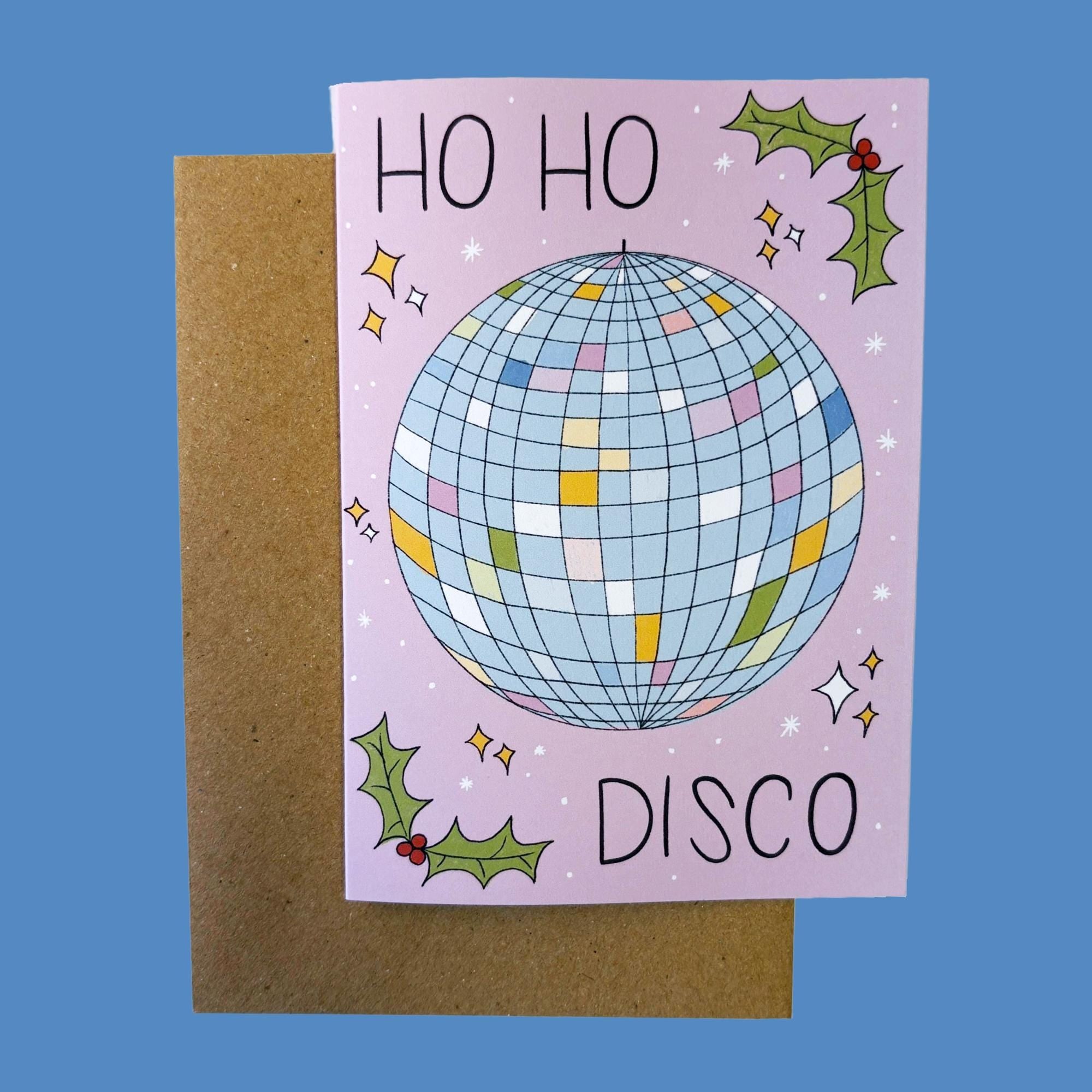 Ho Ho Disco Christmas Card