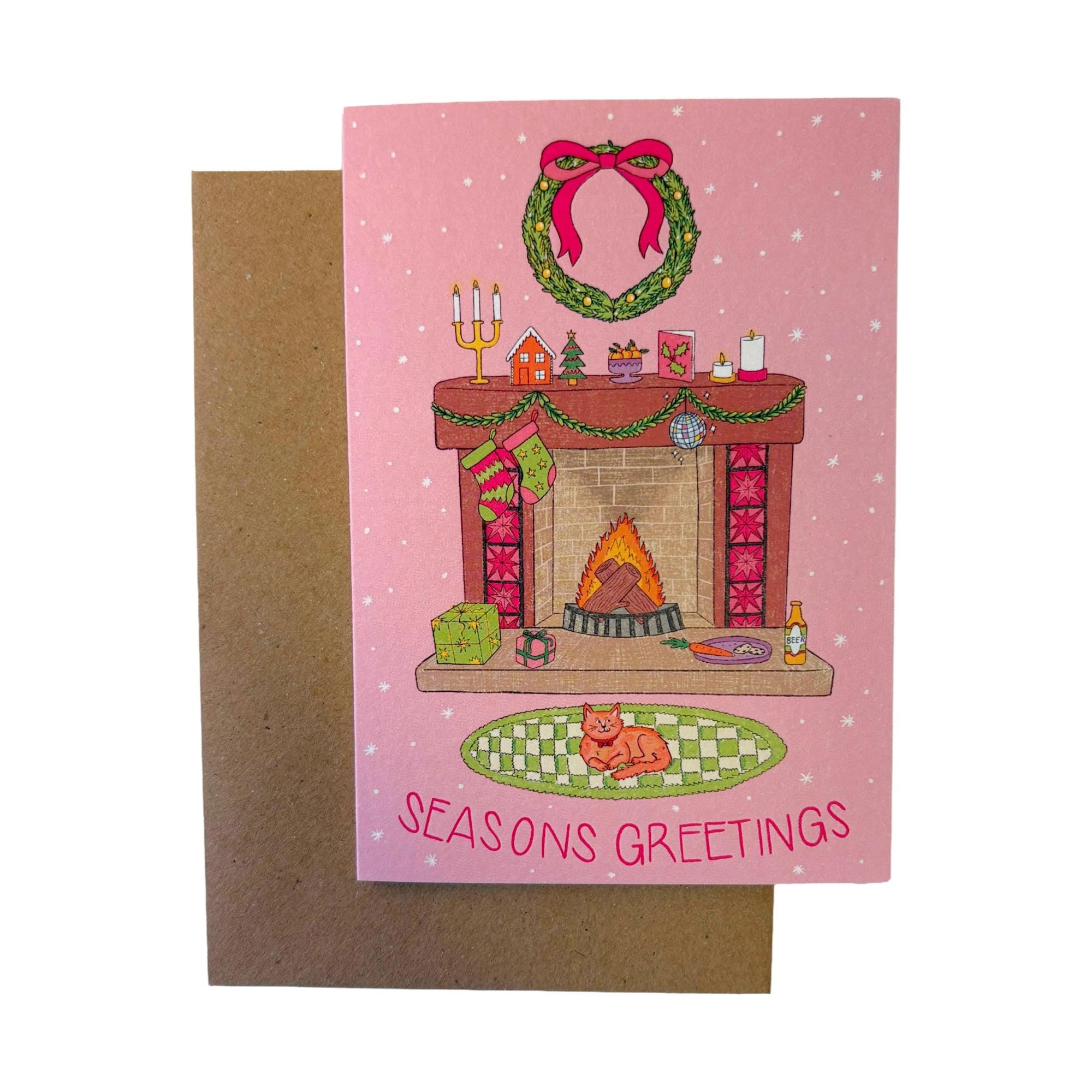 Seasons Greetings Christmas Card
