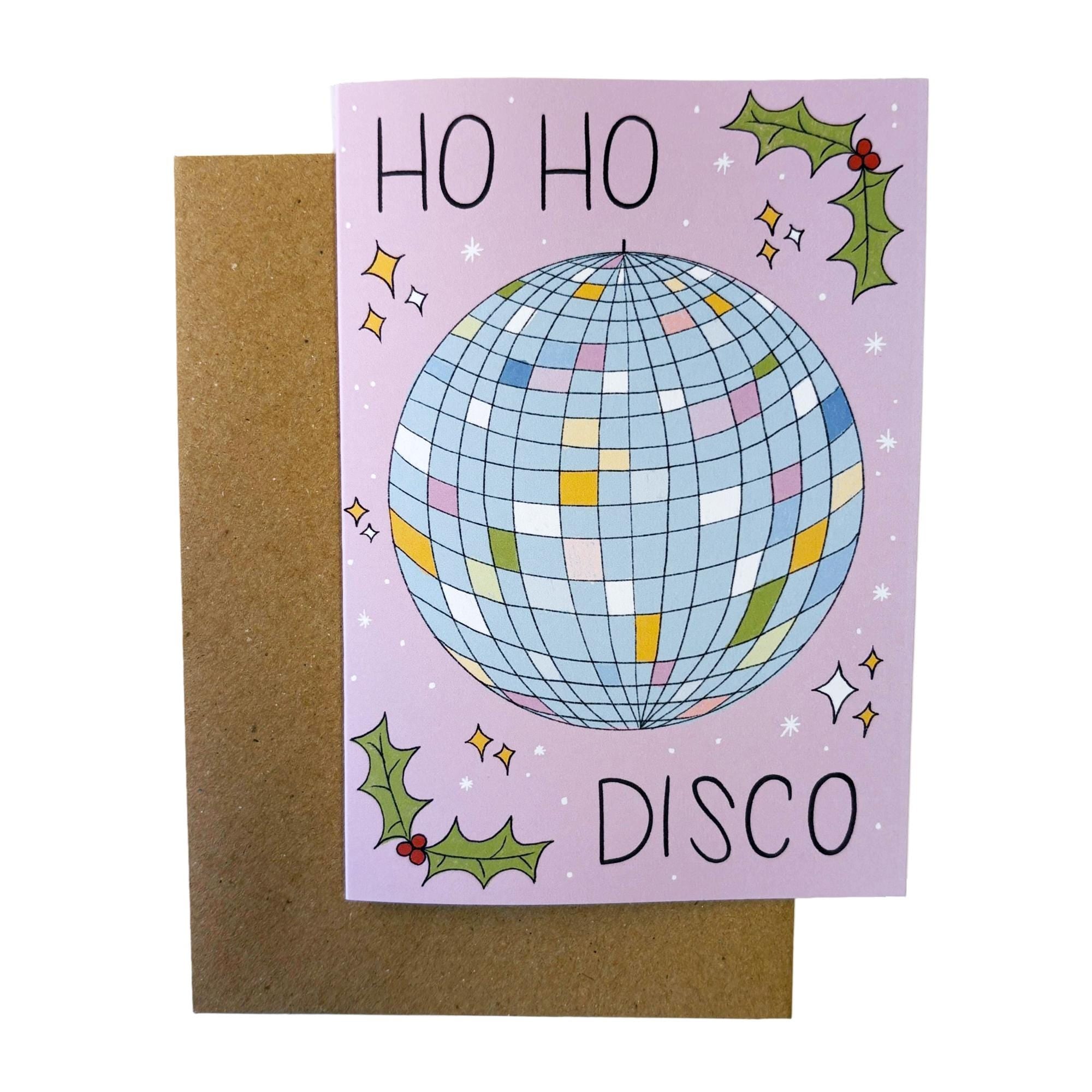 Ho Ho Disco Christmas Card