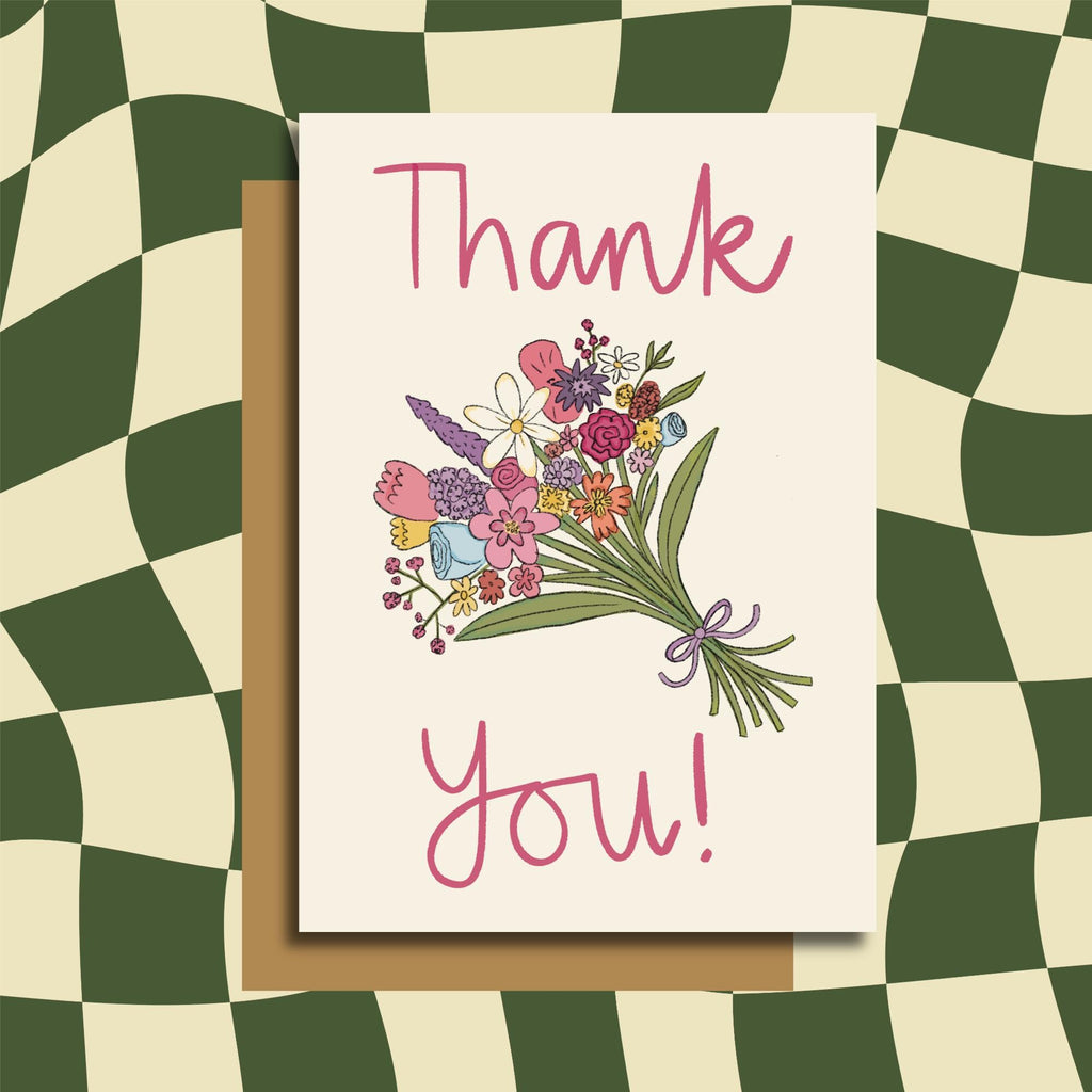 Floral Thank You Card
