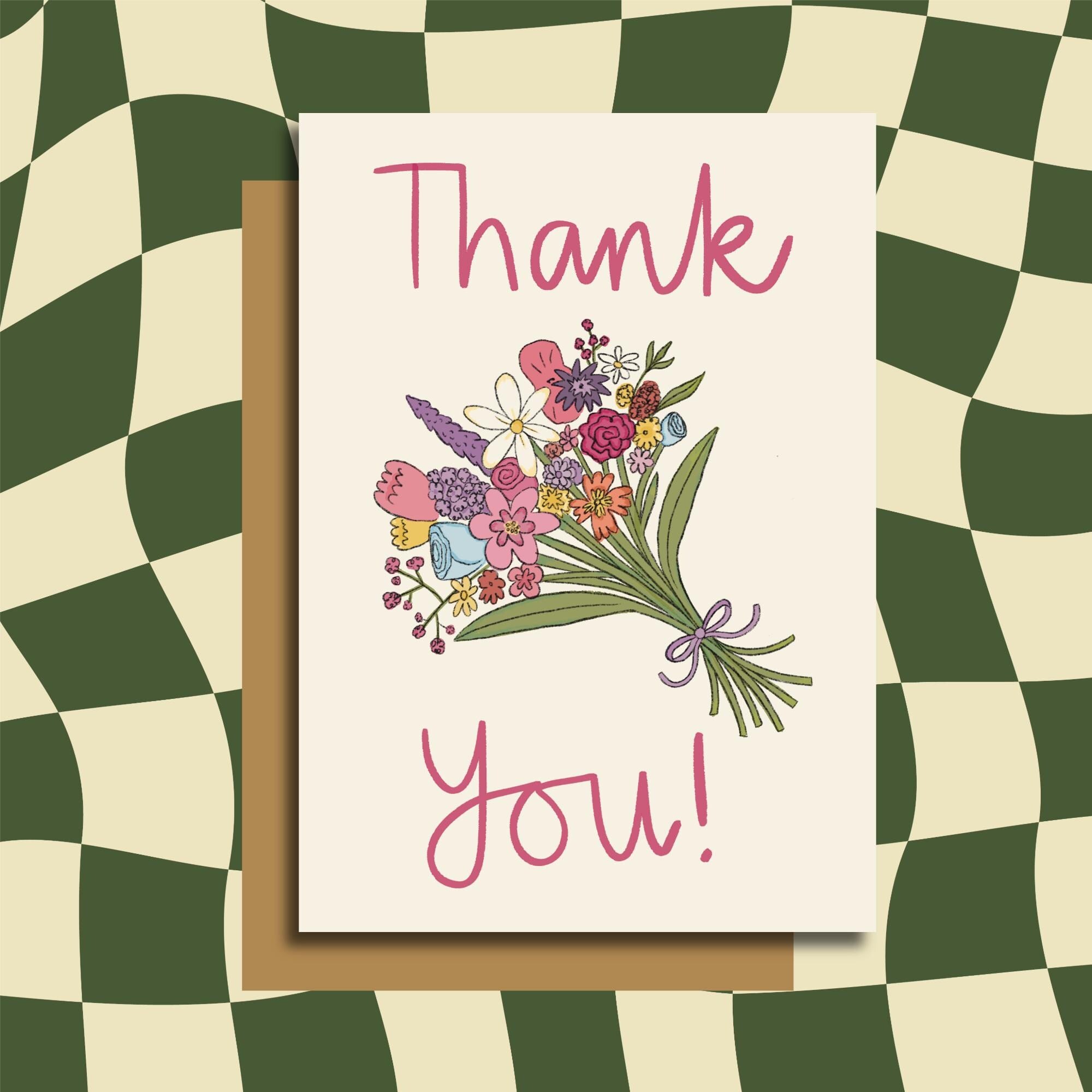 Floral Thank You Card
