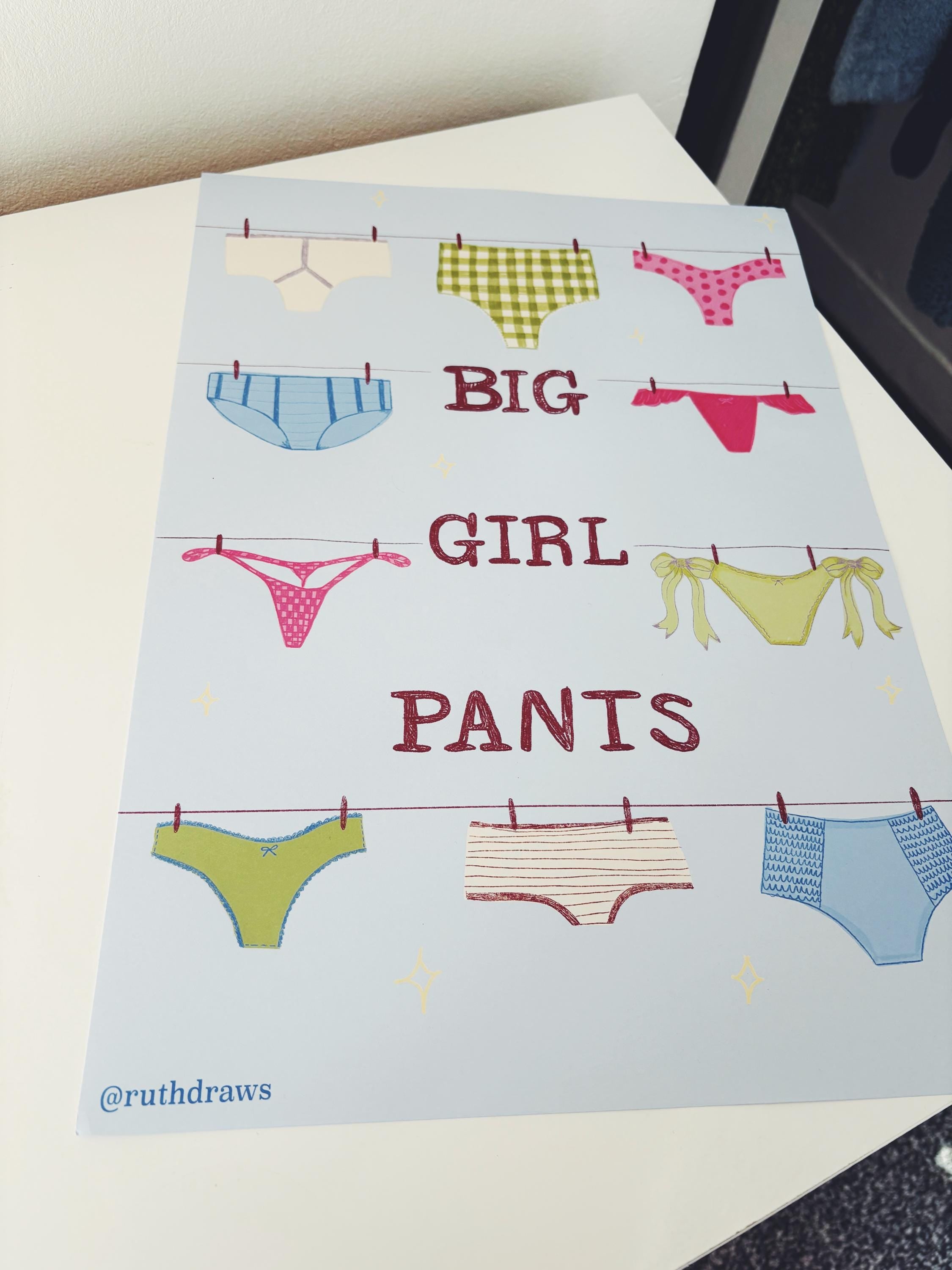 Big Girl Pants Illustration