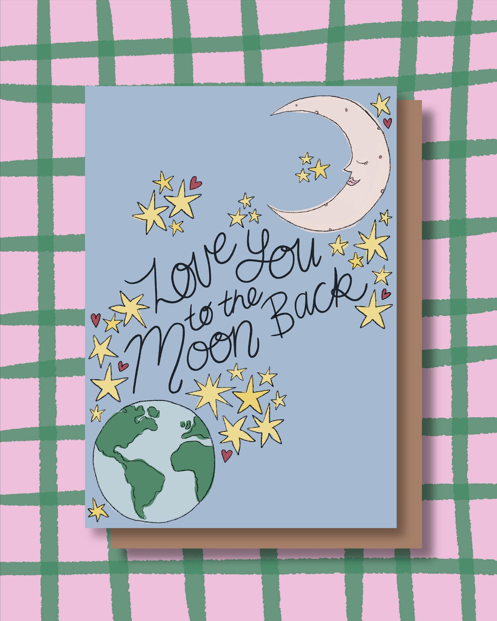 Love You to the Moon and Back Illustration