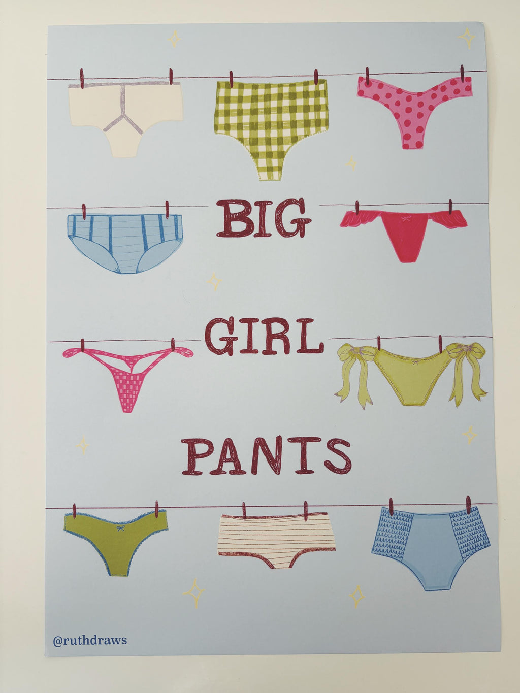 Big Girl Pants Illustration