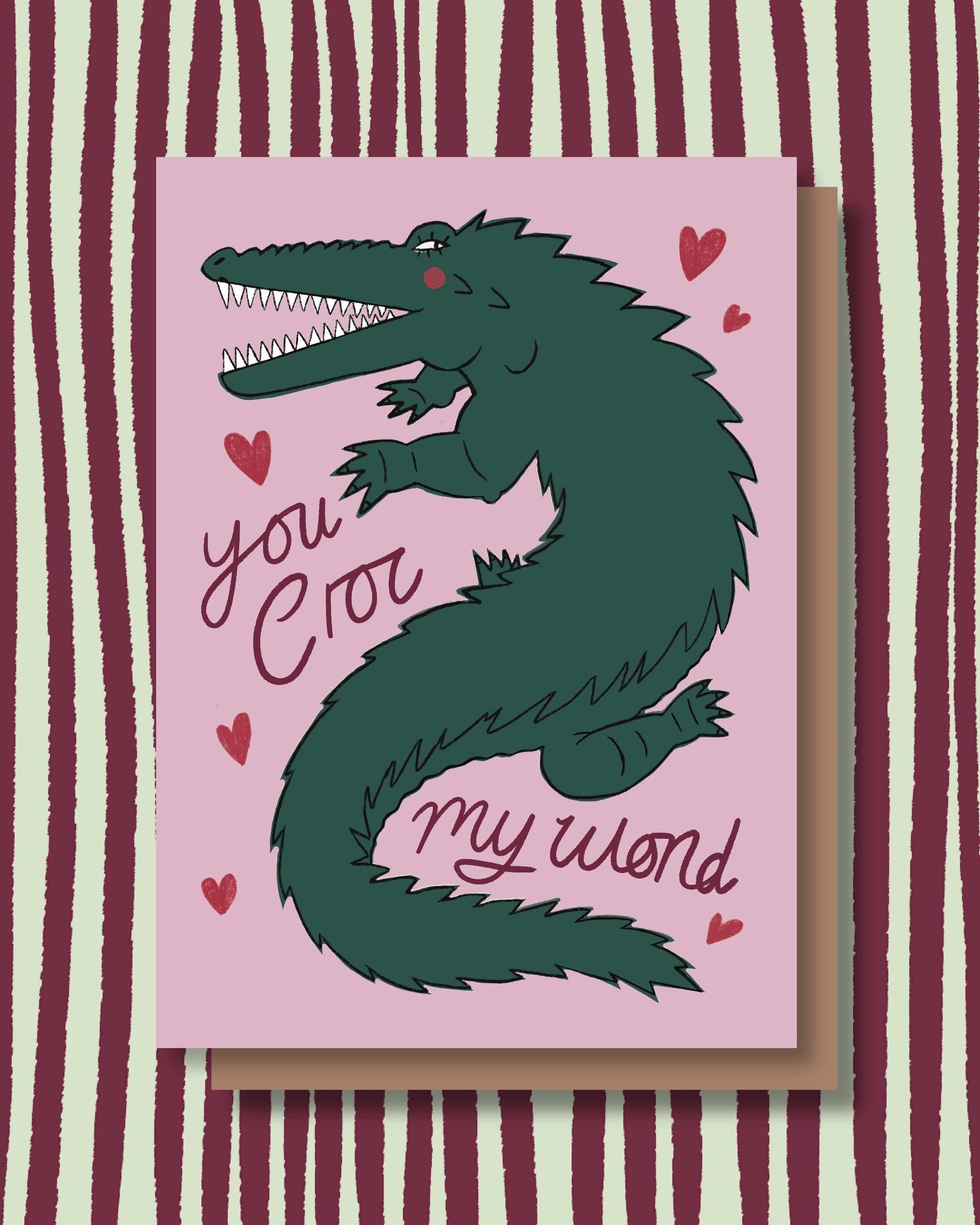 You Croc My World Illustration