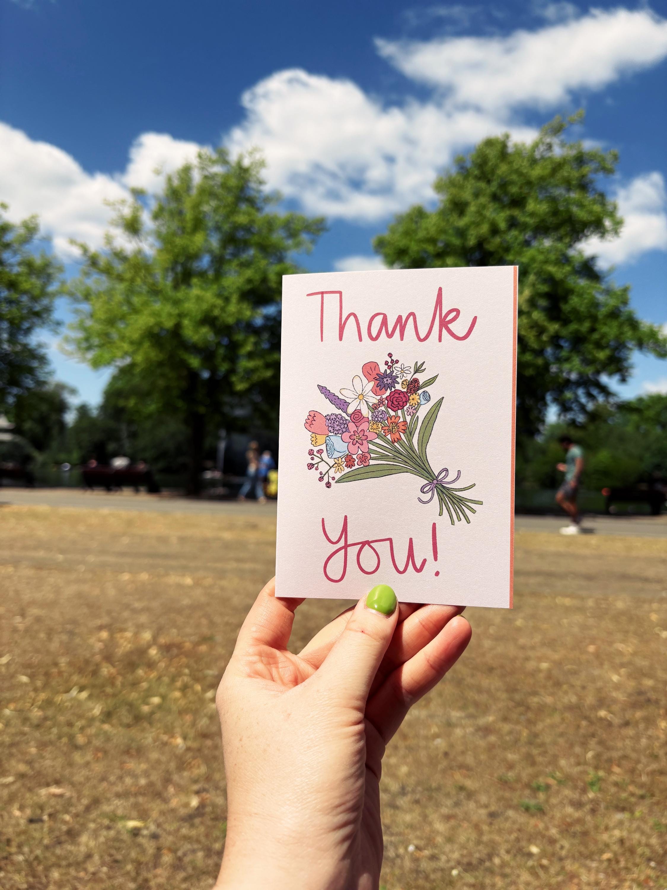 Floral Thank You Card