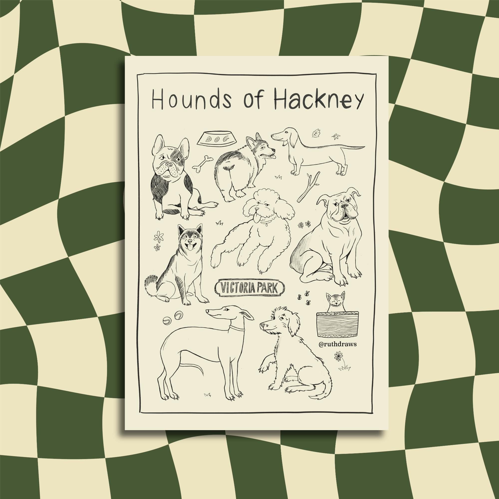 Hounds of Hackney Postcard