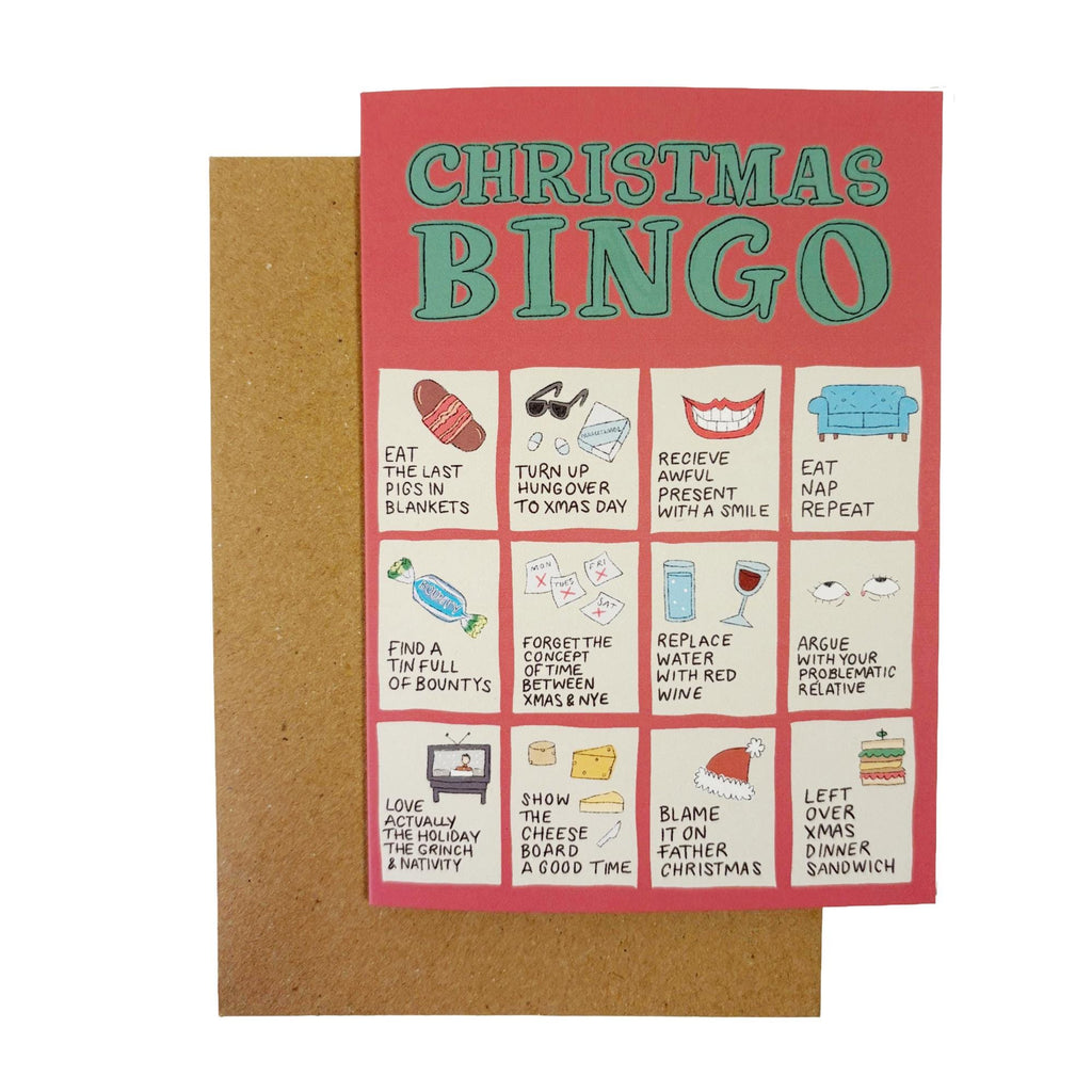 Xmas Bingo Christmas Card