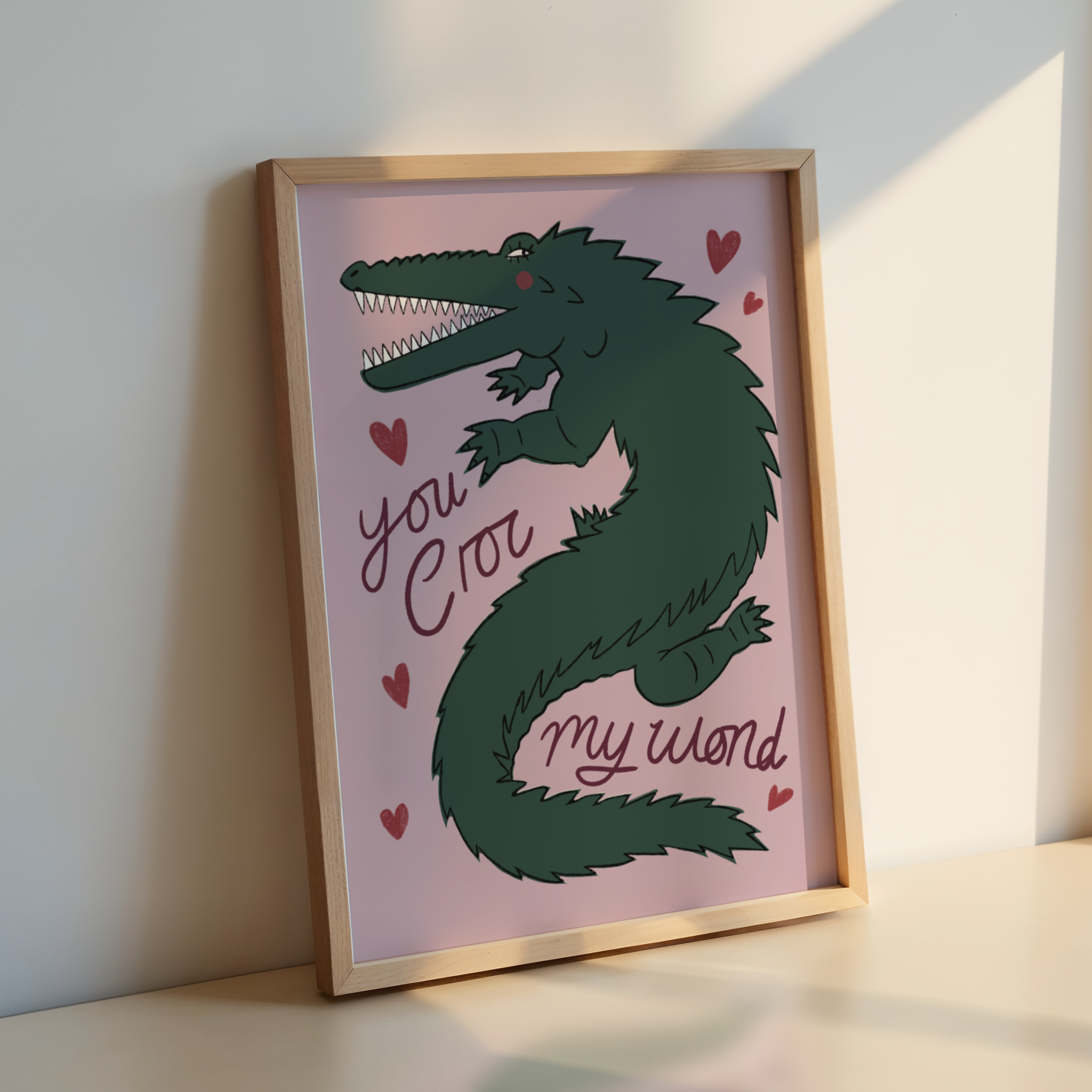 You Croc My World Illustration
