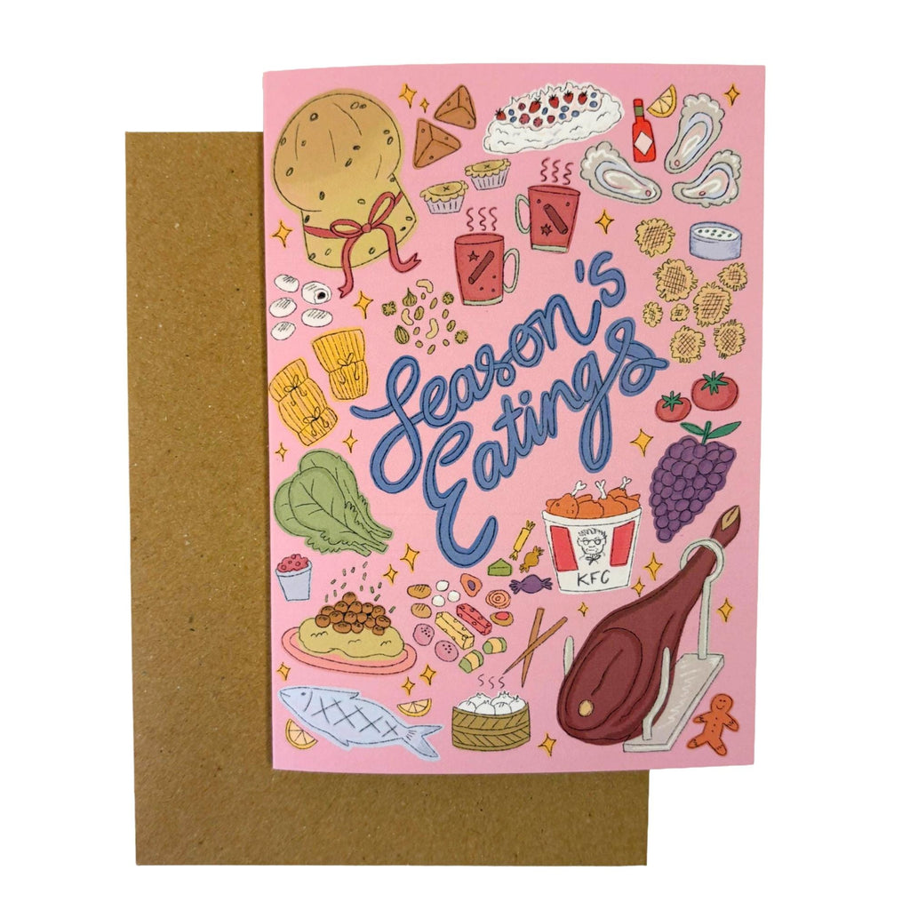 Seasons Eatings Christmas Card