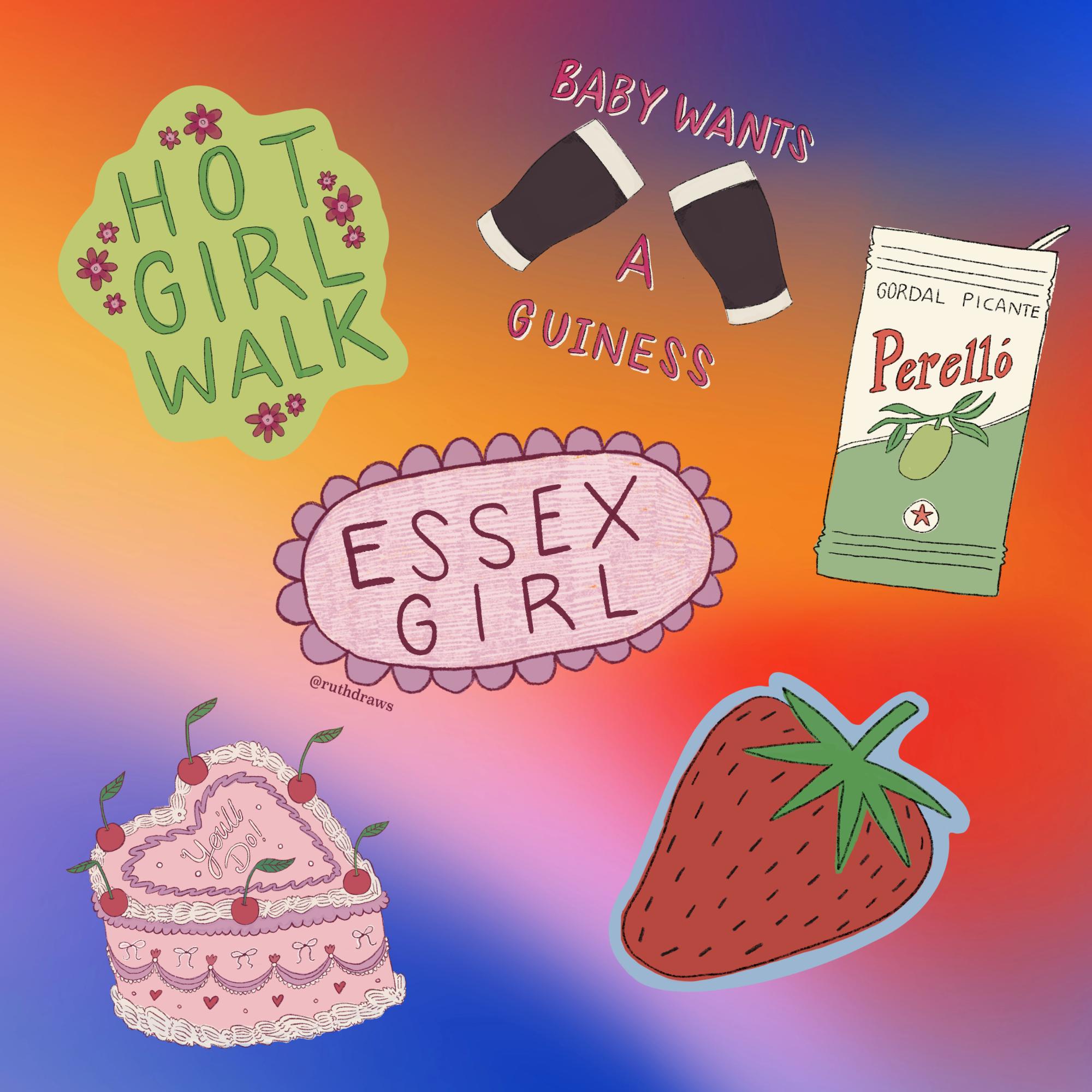 Holographic Foodie Stickers