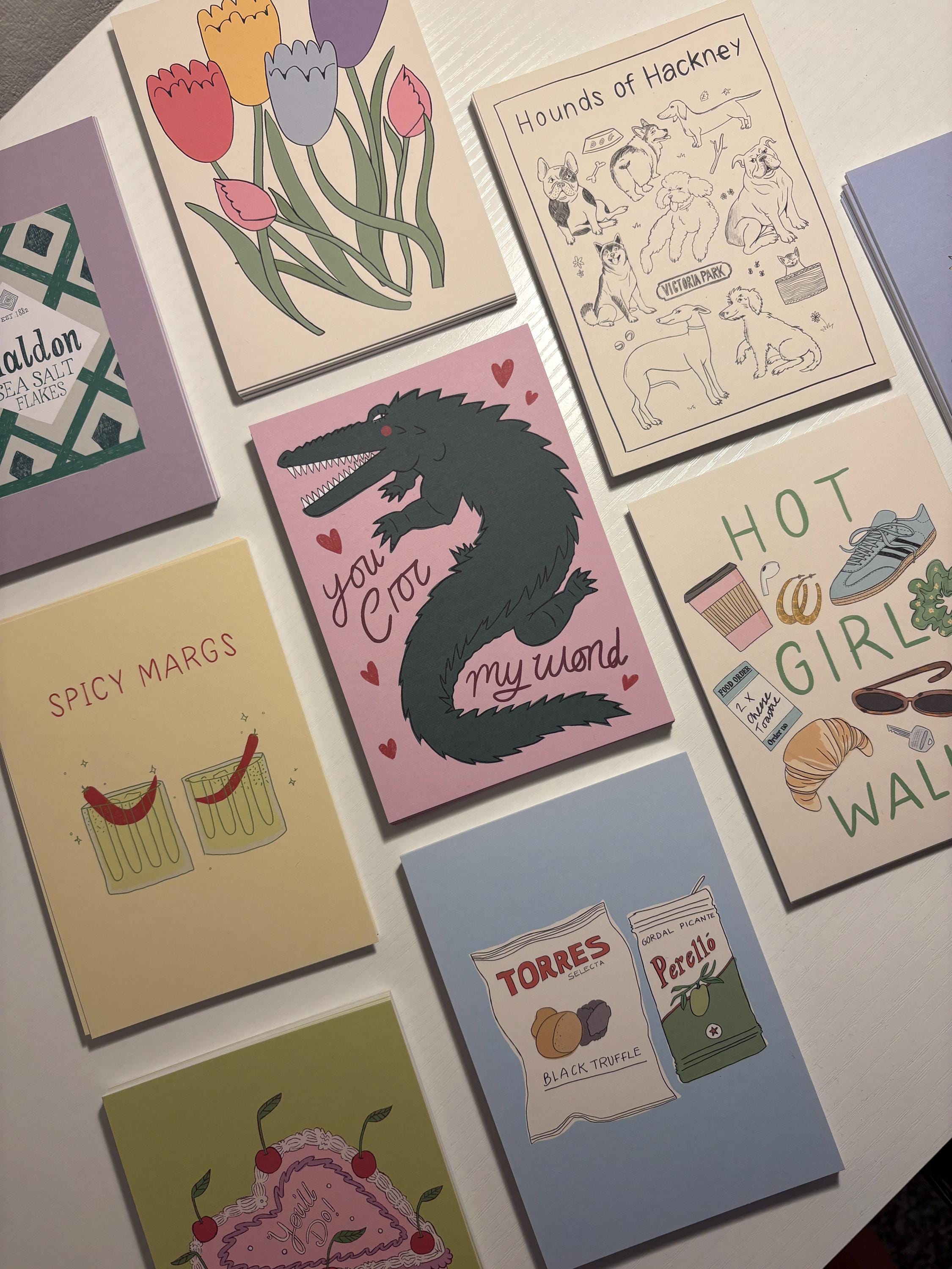 Hot Girl Walk Postcard