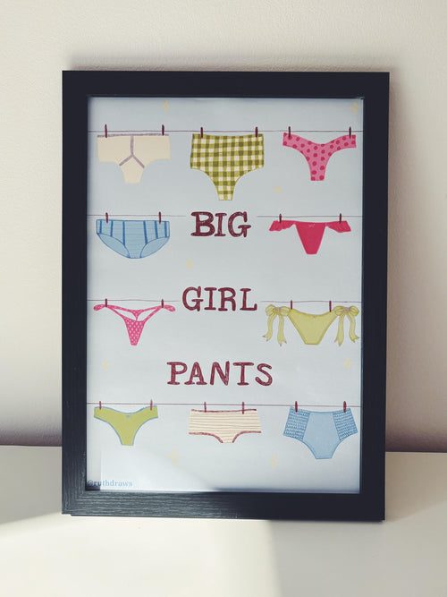 Big Girl Pants Illustration