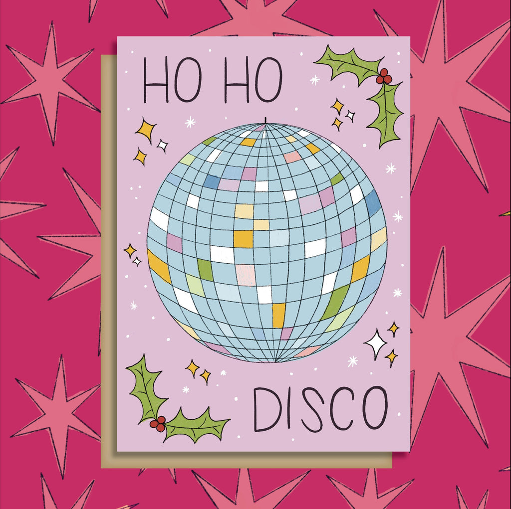 Ho Ho Disco Christmas Card