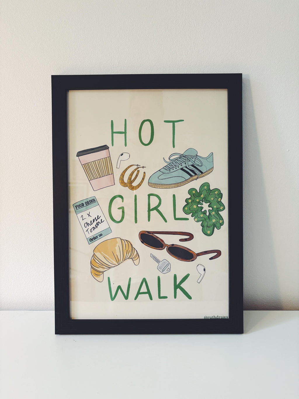 Hot Girl Walk Print